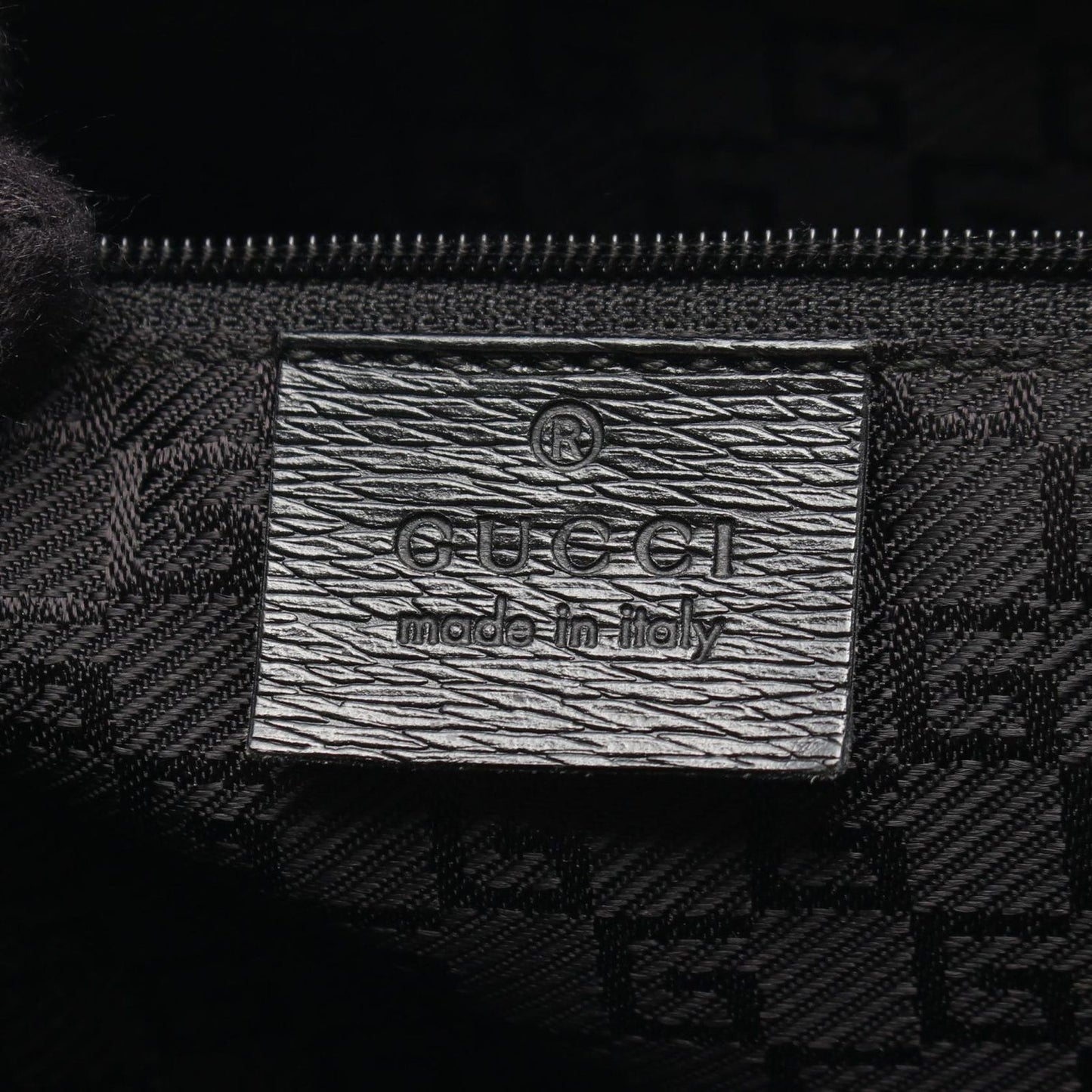Gucci Handbag G Logo Black Canvas Leather — view 4