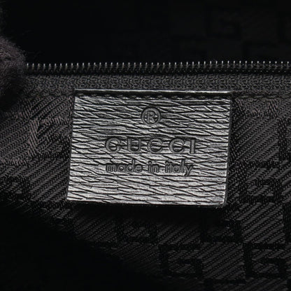 Gucci Handbag G Logo Black Canvas Leather — view 4