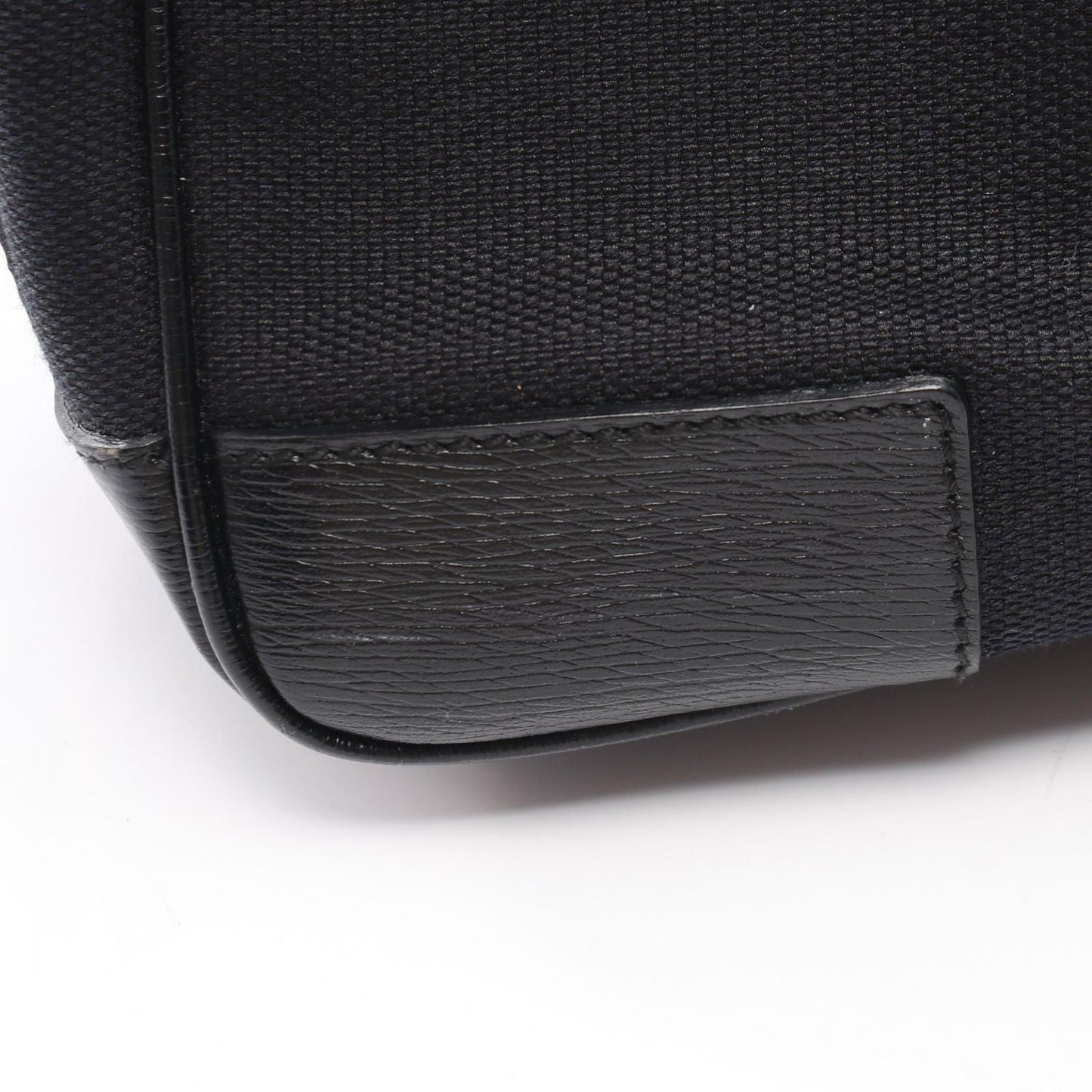 Gucci Handbag G Logo Black Canvas Leather — view 6