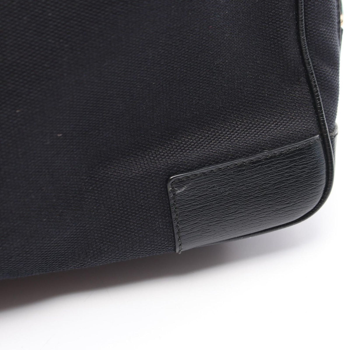 Gucci Handbag G Logo Black Canvas Leather — view 5