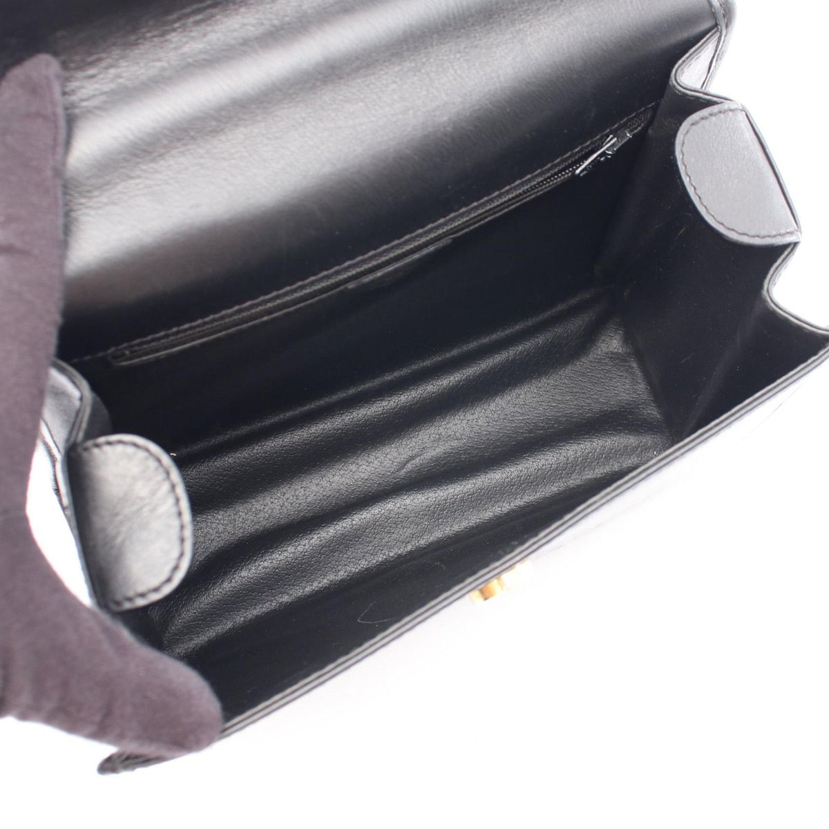 Celine Handbag Gancini Black Leather 2-Way — view 3