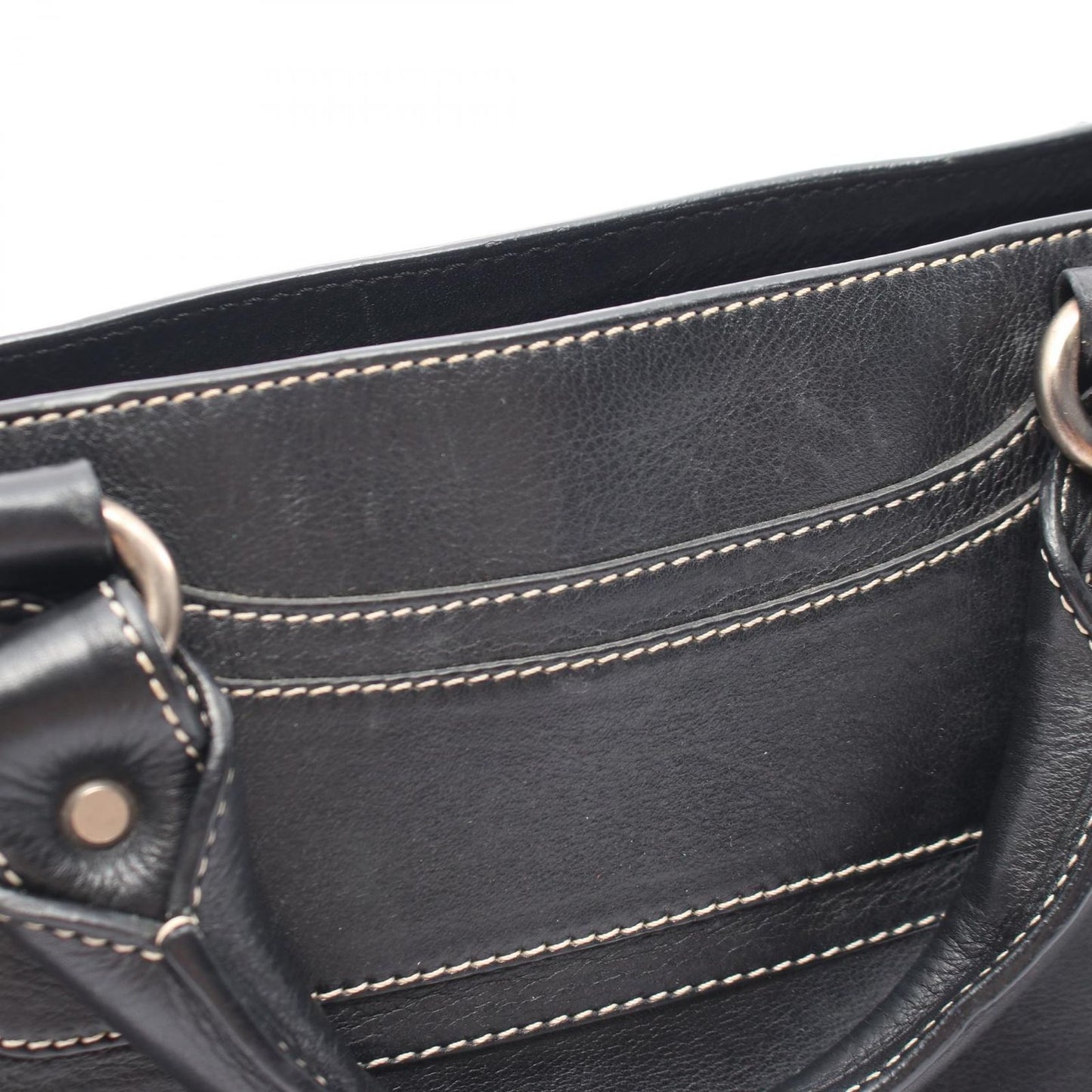 Celine Handbag Boogie Bag Black Leather — view 6