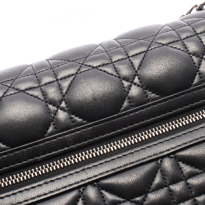 Dior Shoulder Bag Miss Dior Cannage Black Lambskin Chain — view 7