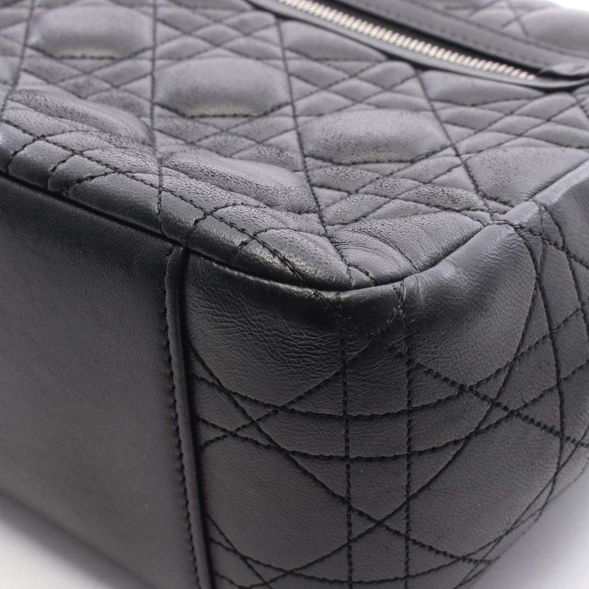 Dior Shoulder Bag Miss Dior Cannage Black Lambskin Chain — view 6