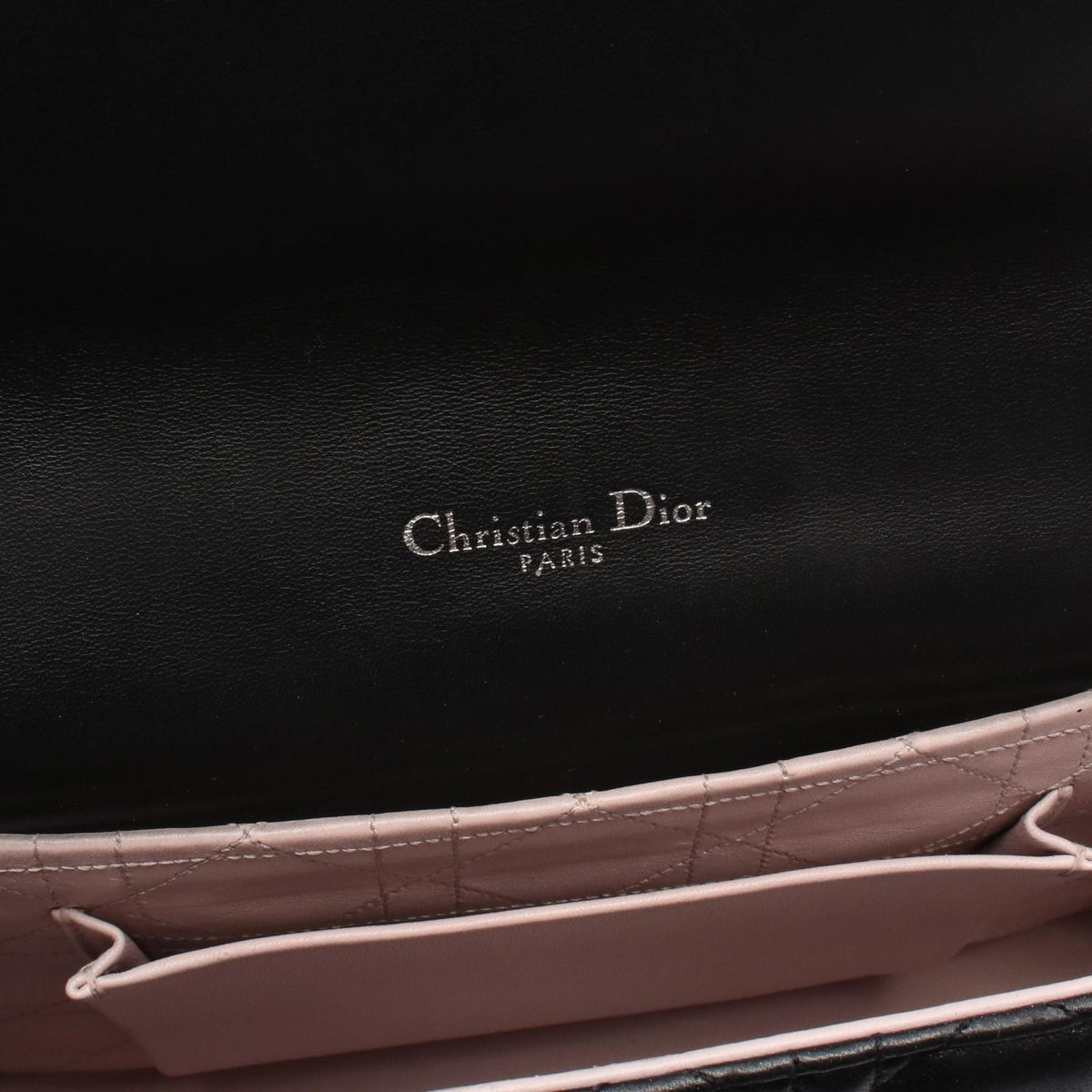 Dior Shoulder Bag Miss Dior Cannage Black Lambskin Chain — view 4