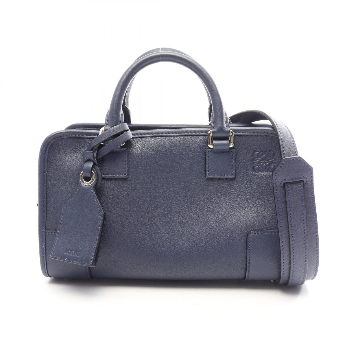 Loewe Handbag Amazona 23 2-Way Navy Leather