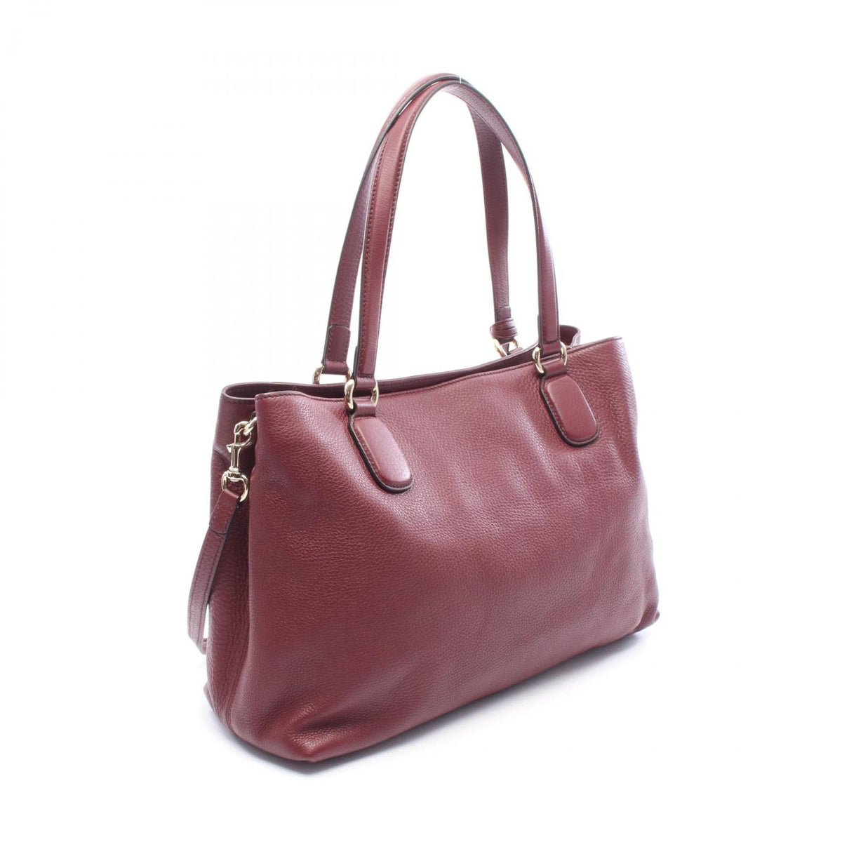 Gucci Tote Soho Interlocking G 2-Way Burgundy Leather — view 2