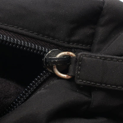 Prada Handbag Tessuto Black Nylon Triangle Logo — view 8