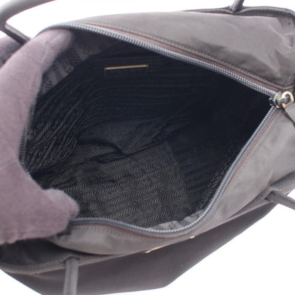 Prada Handbag Tessuto Black Nylon Triangle Logo — view 3