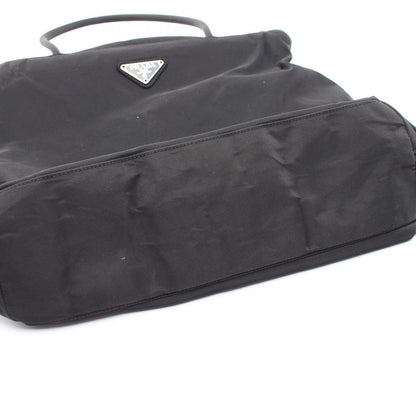 Prada Handbag Tessuto Black Nylon Triangle Logo — view 7