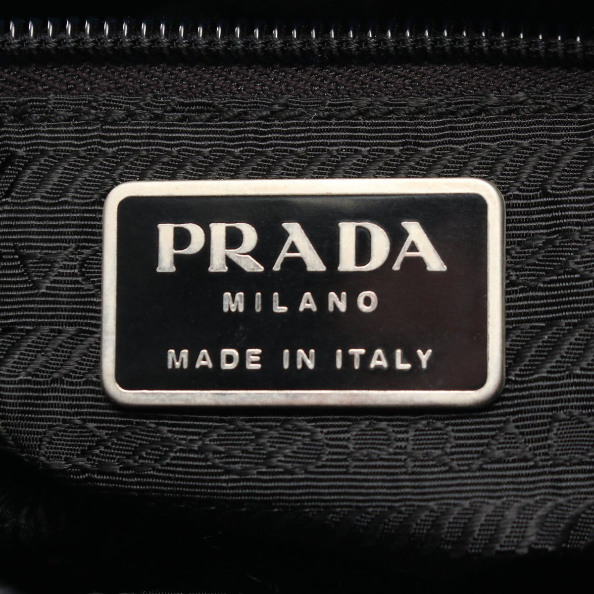 Prada Handbag Tessuto Black Nylon Triangle Logo — view 4