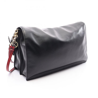 Prada Shoulder Bag Soft Sound Large Black Red White Leather — view 2