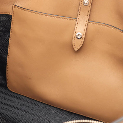 Prada Tote Ctiy Calfskin 2-Way Brown Leather — view 5