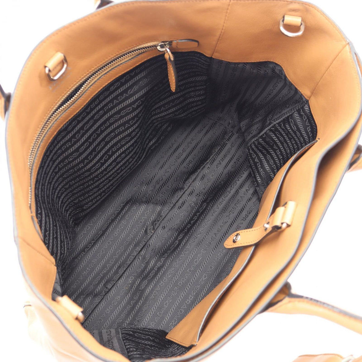 Prada Tote Ctiy Calfskin 2-Way Brown Leather — view 3