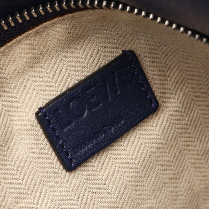 Loewe Handbag Puzzle Bag Medium 2-Way Navy White Leather — view 4