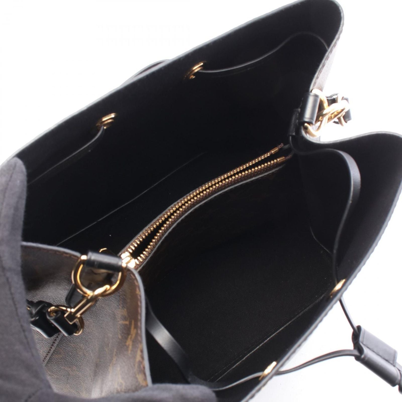 Louis Vuitton Shoulder Bag Neo Noe Noir Leather — view 3