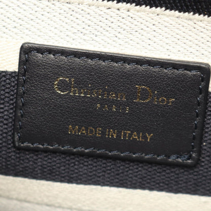 Dior Handbag Lady D-lite Cornelie Medium 2-Way Navy White Canvas — view 4