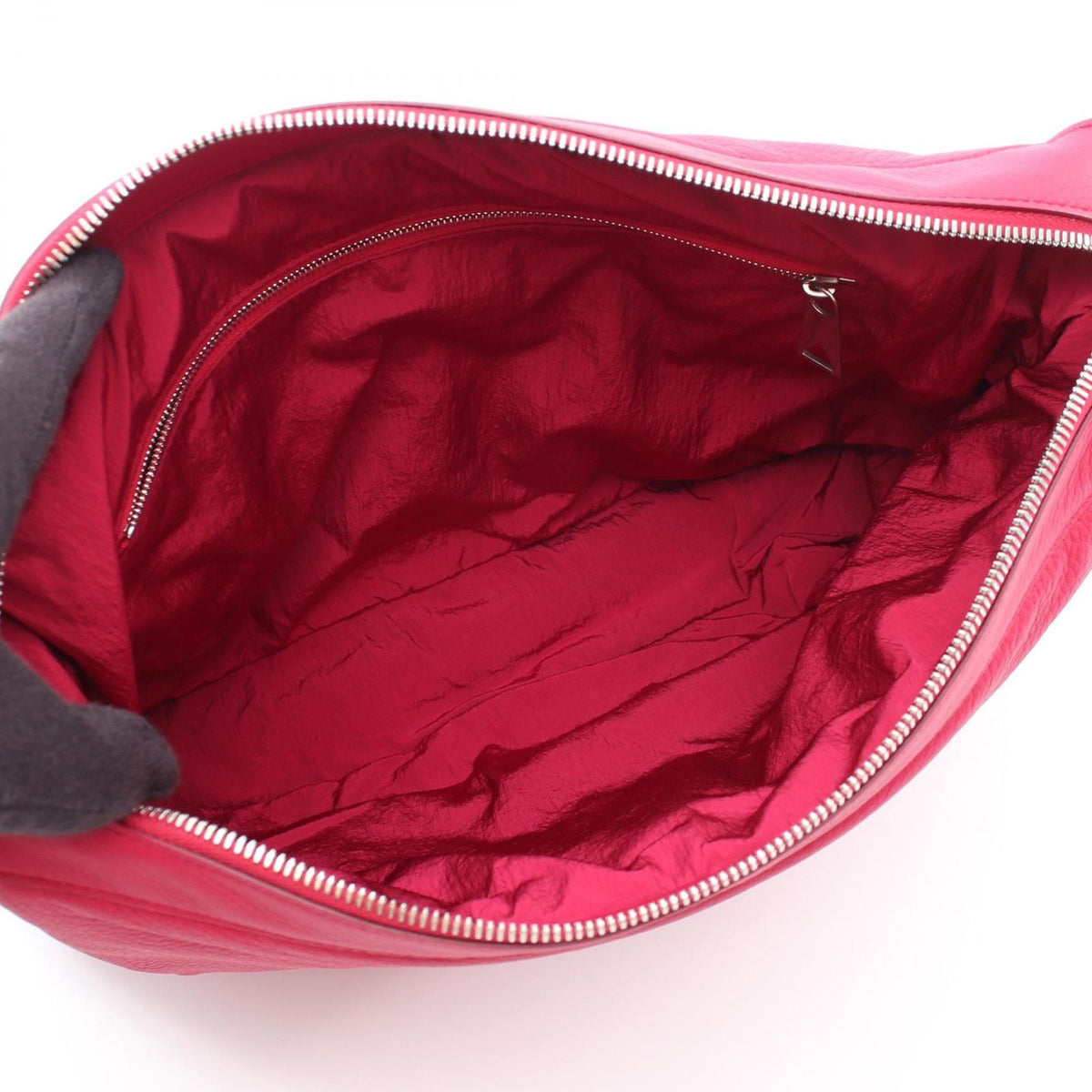 Bottega Veneta Clutch Magenta Leather — view 3