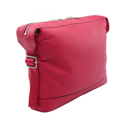 Bottega Veneta Clutch Magenta Leather — view 2