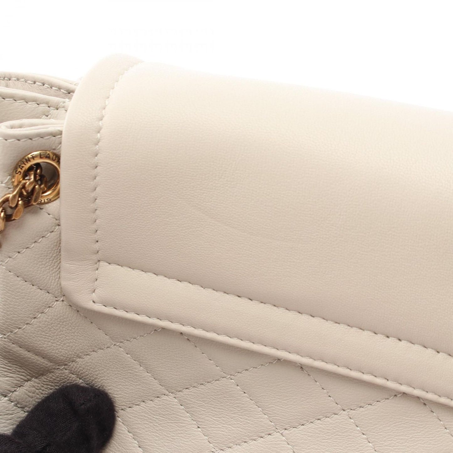 Saint Laurent Paris Shoulder Bag Monogram Mini Nolita Ivory Leather — view 8