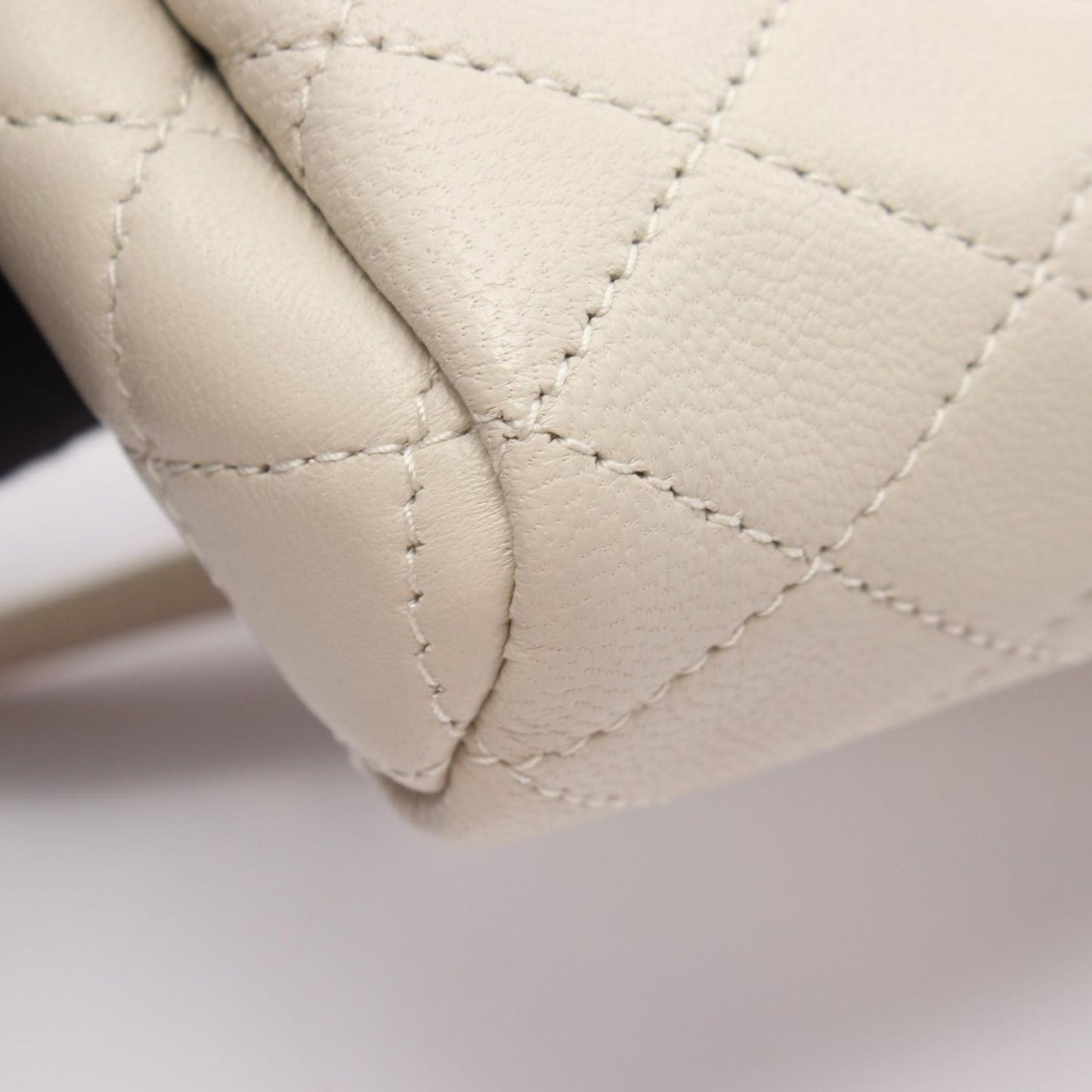 Saint Laurent Paris Shoulder Bag Monogram Mini Nolita Ivory Leather — view 7