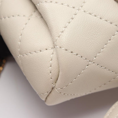 Saint Laurent Paris Shoulder Bag Monogram Mini Nolita Ivory Leather — view 5