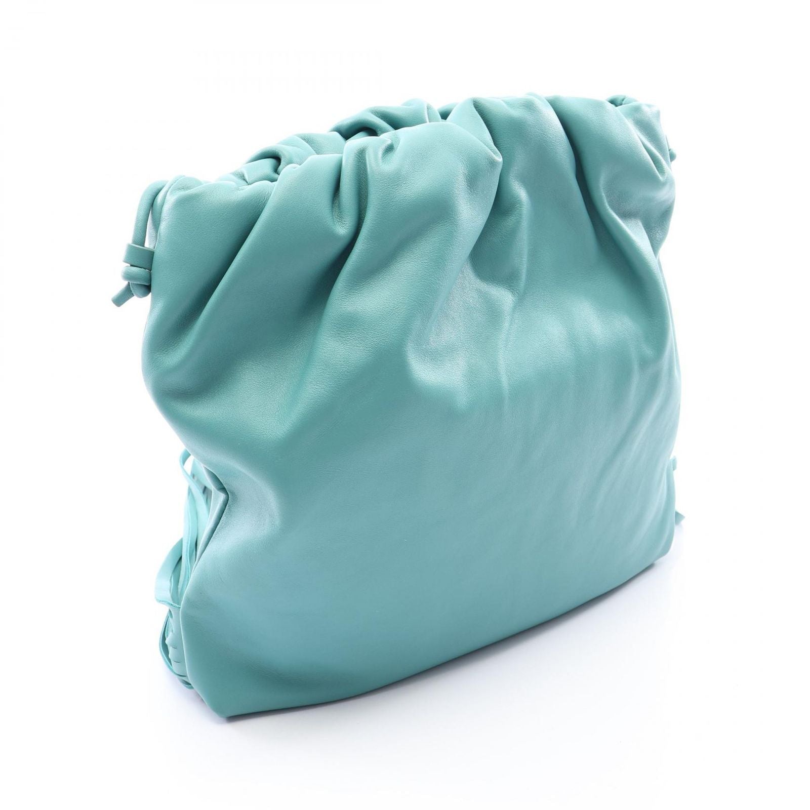 Bottega Veneta Shoulder Bag the Fringe Pouch Emerald Green Leather — view 2