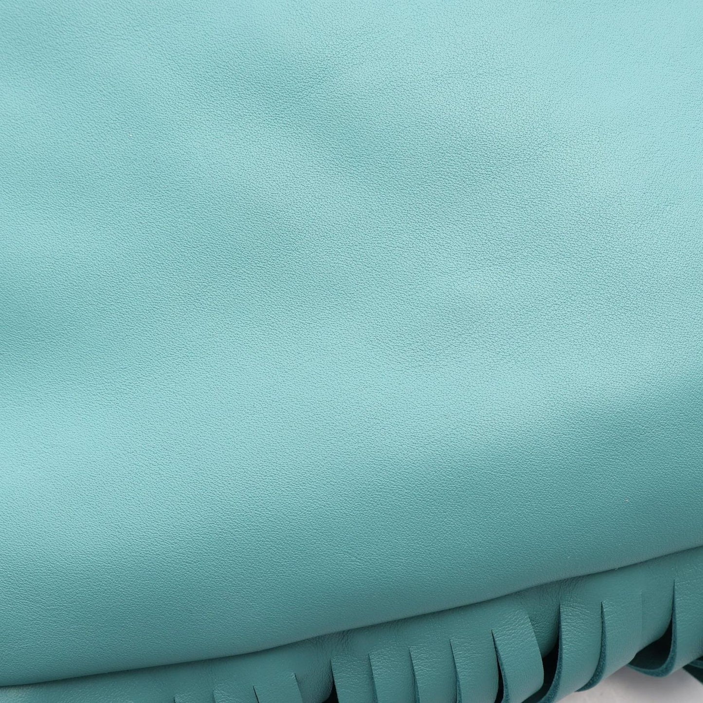 Bottega Veneta Shoulder Bag the Fringe Pouch Emerald Green Leather — view 5