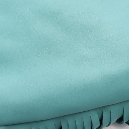Bottega Veneta Shoulder Bag the Fringe Pouch Emerald Green Leather — view 5