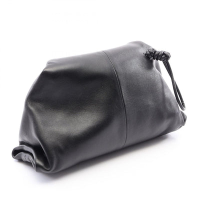 Bottega Veneta Clutch Triangle Flap Black Leather — view 2