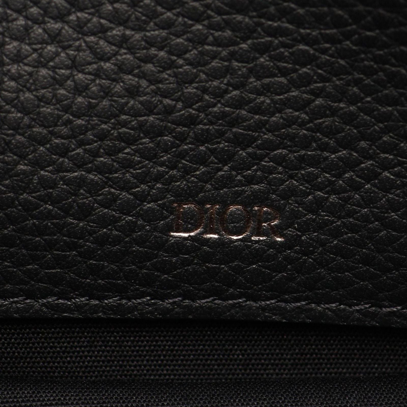 Dior Shoulder Bag Safari Oblique Ivory Navy Black Canvas Leather Mini — view 4