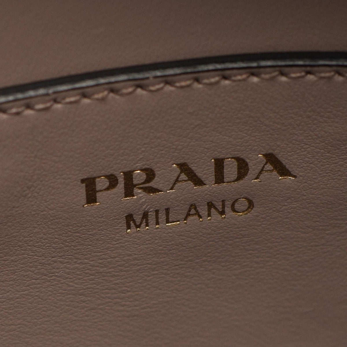 Prada Handbag Logo Greige Saffiano Leather Metal 2-Way Tote — view 4