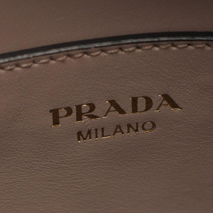 Prada Handbag Logo Greige Saffiano Leather Metal 2-Way Tote — view 4