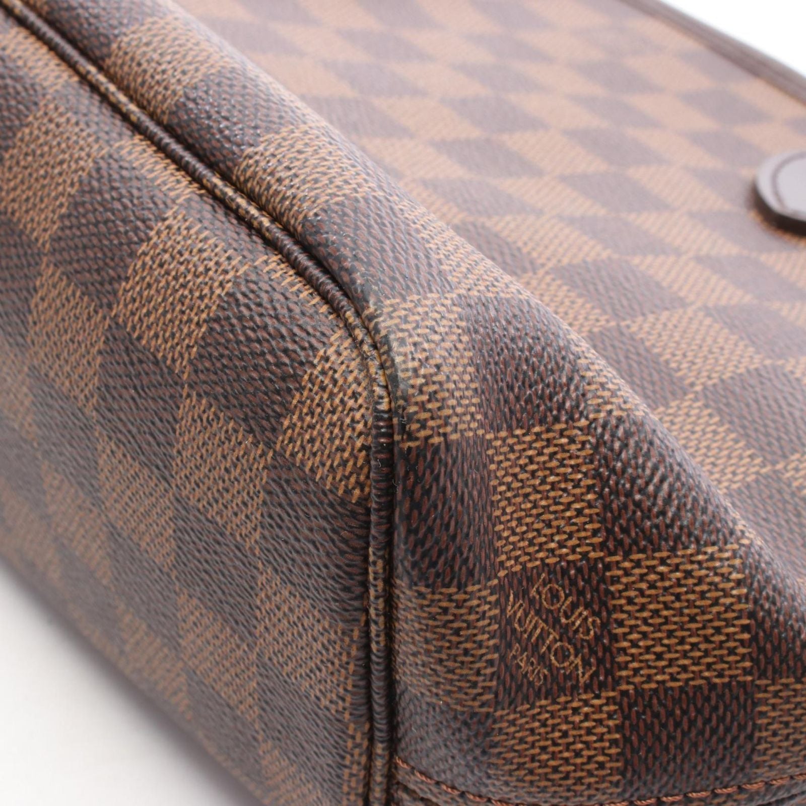 Louis Vuitton Tote Neverfull PM Damier Ebene Leather — view 8