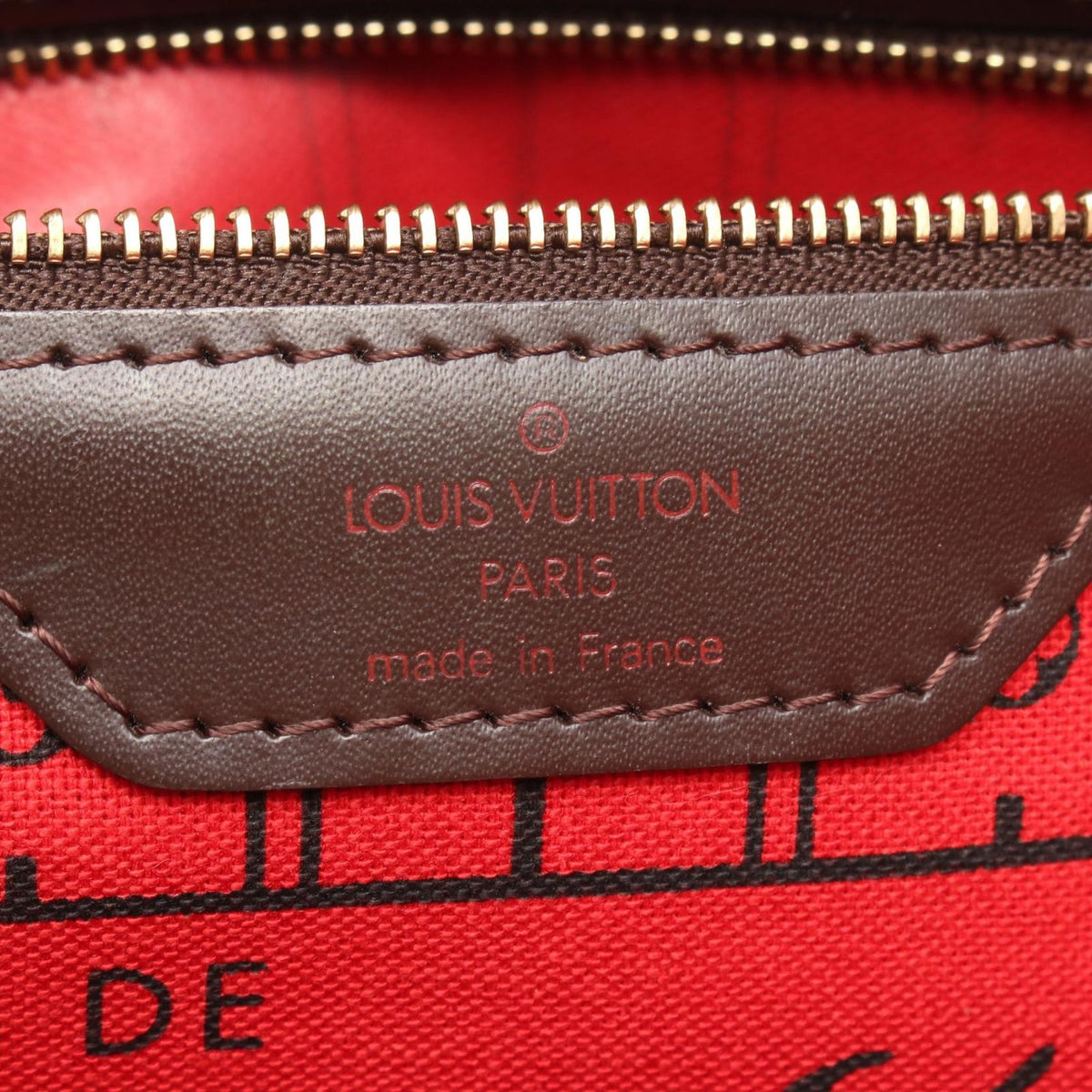 Louis Vuitton Tote Neverfull PM Damier Ebene Leather — view 4