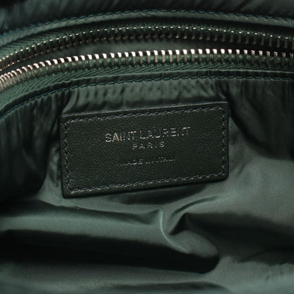 Saint Laurent Paris Shoulder Buckle Cassette Green Red Nylon Leather Le 5 a 7 — view 4