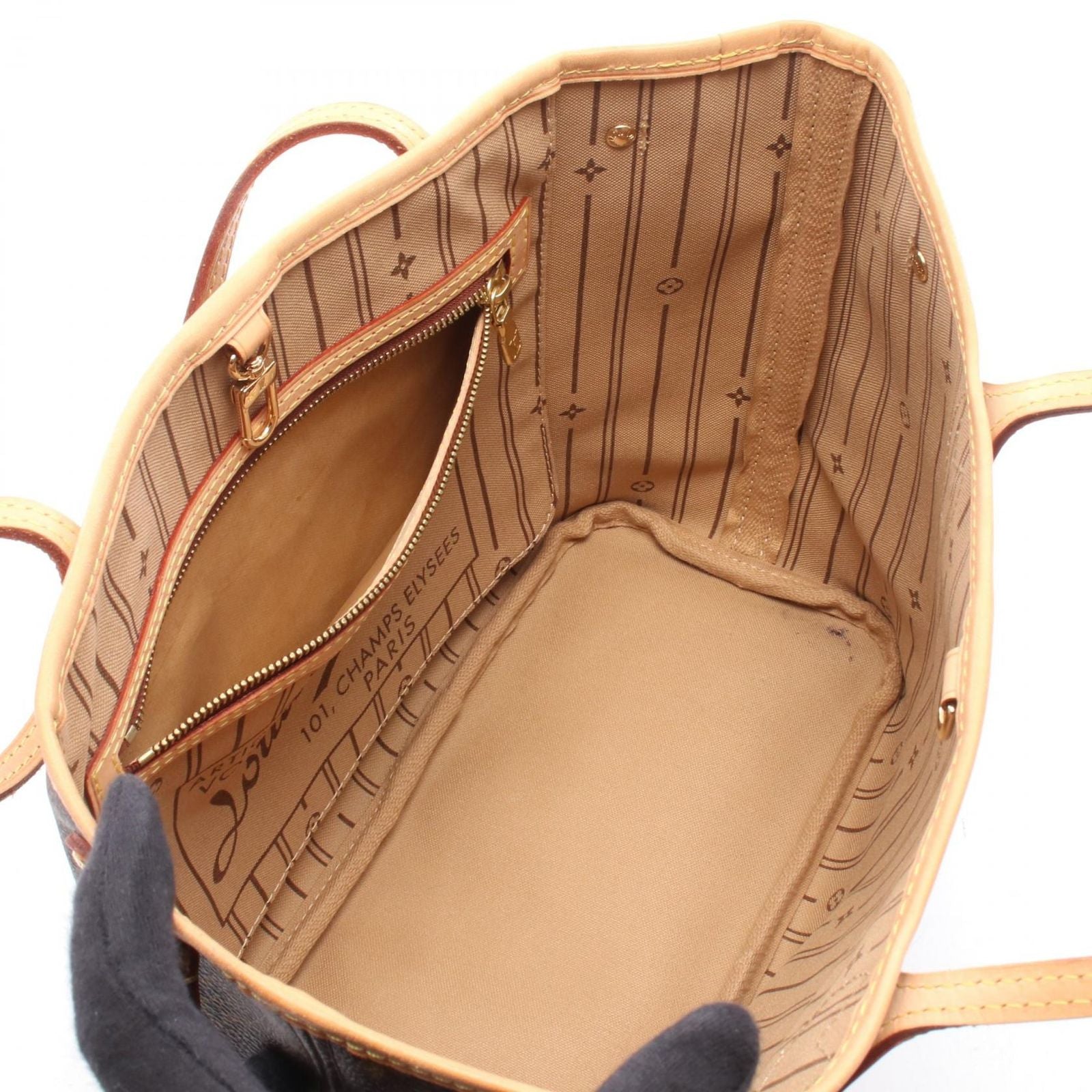Louis Vuitton Tote Neverfull PM Monogram Leather — view 3