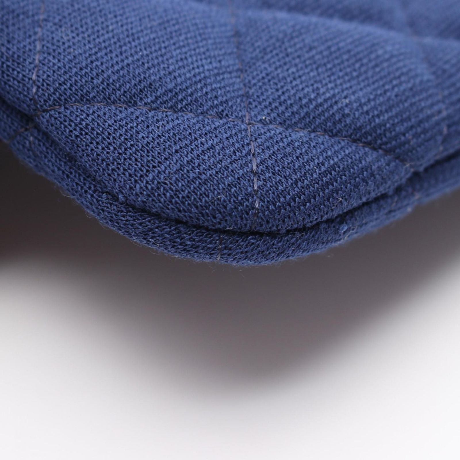 Chanel Clutch Quilted Blue Cotton — view 6