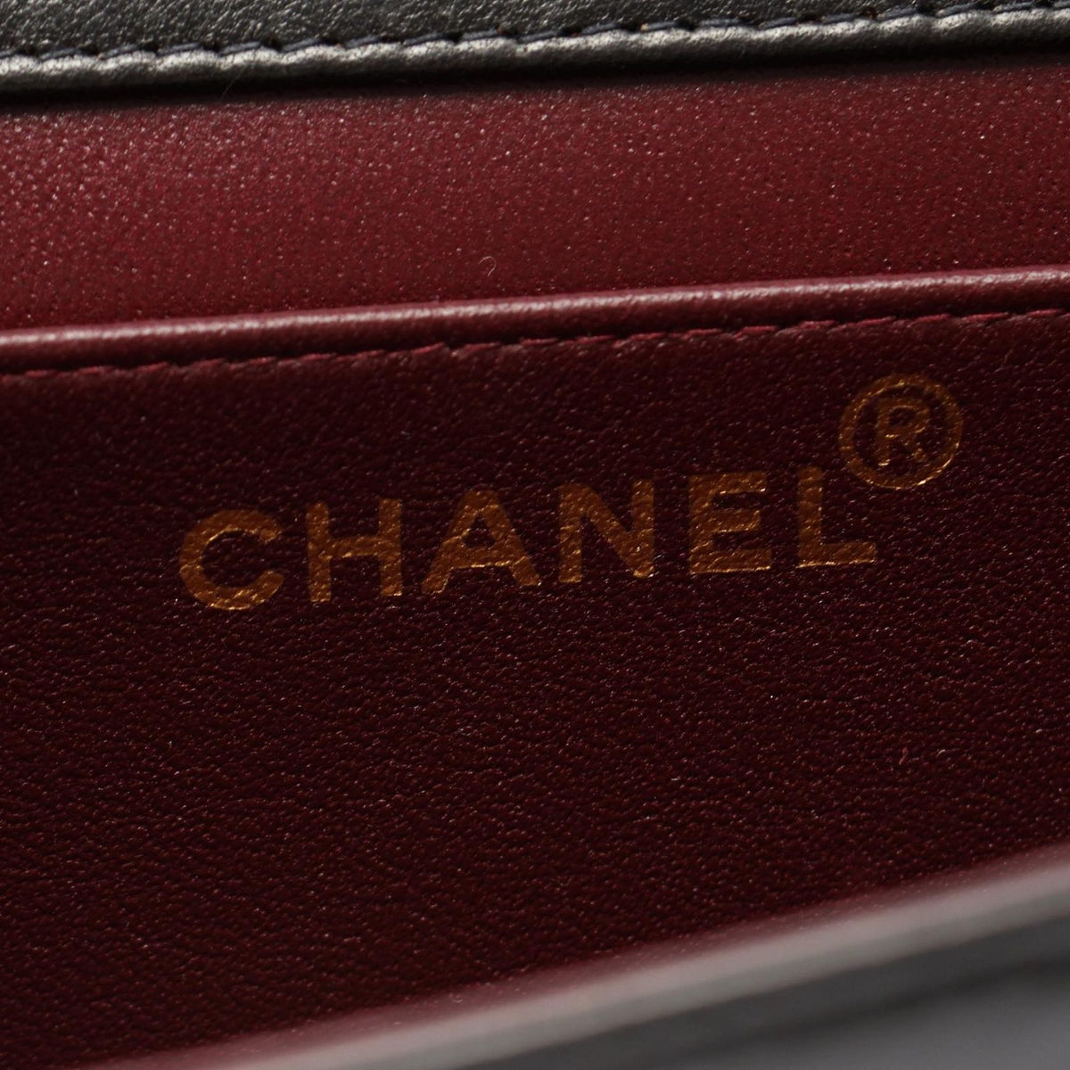 Chanel Shoulder Bag Mini Quilted Push Lock Full Flap Black Lambskin Small Chain — view 4