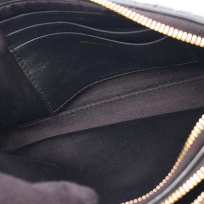 Miu Miu Shoulder Bag Matelasse Mini Black Leather Chain — view 6