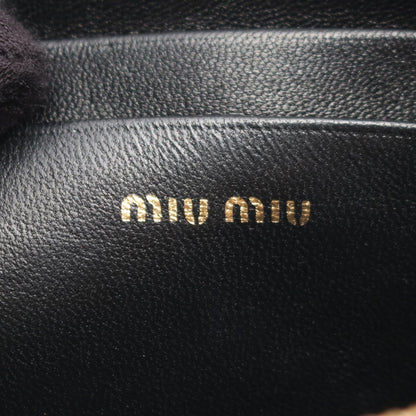 Miu Miu Shoulder Bag Matelasse Mini Black Leather Chain — view 4