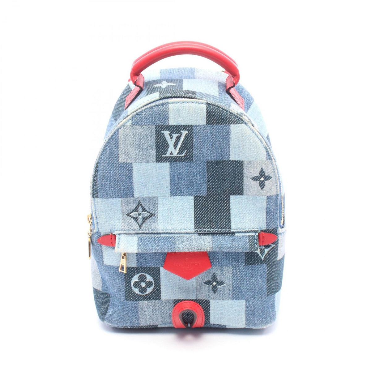 Louis Vuitton Backpack Palm Springs Mini Monogram Denim Canvas