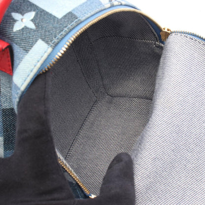 Louis Vuitton Backpack Palm Springs Mini Monogram Denim Canvas — view 3