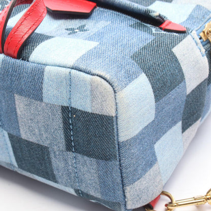 Louis Vuitton Backpack Palm Springs Mini Monogram Denim Canvas — view 8