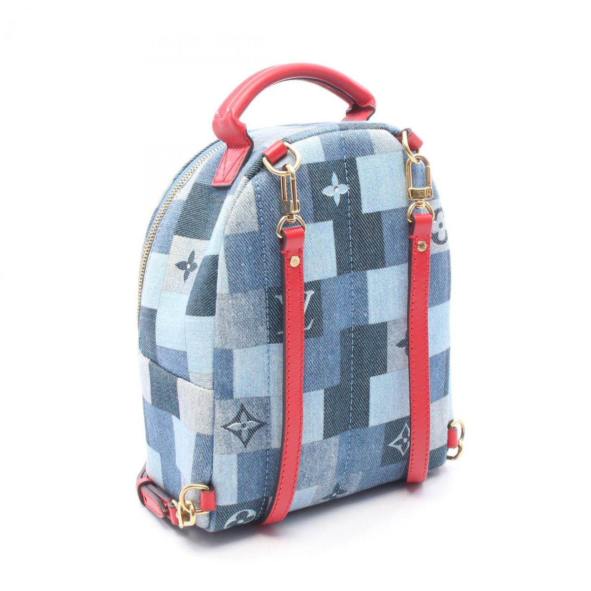 Louis Vuitton Backpack Palm Springs Mini Monogram Denim Canvas — view 2