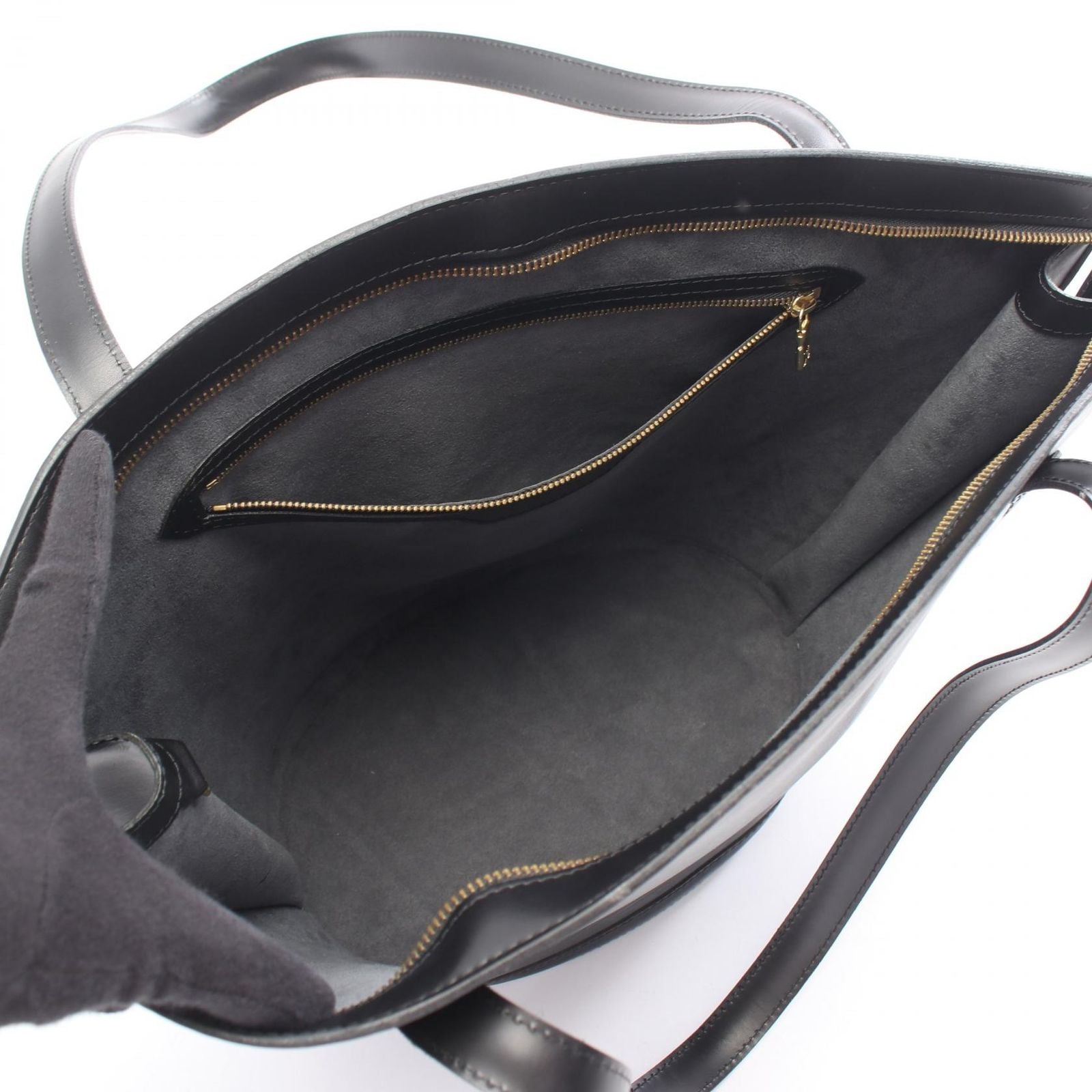 Louis Vuitton Shoulder Bag Saint Jacques Shopping Epi Noir Leather — view 3