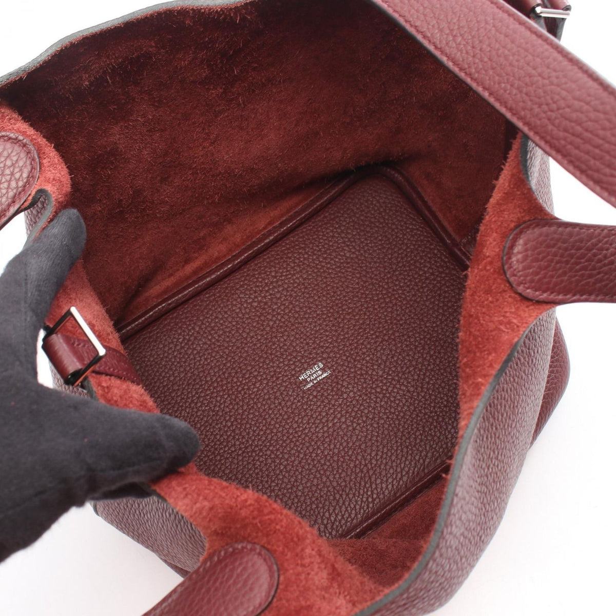 Hermes Handbag Picotin Lock MM Rouge Ash — view 3