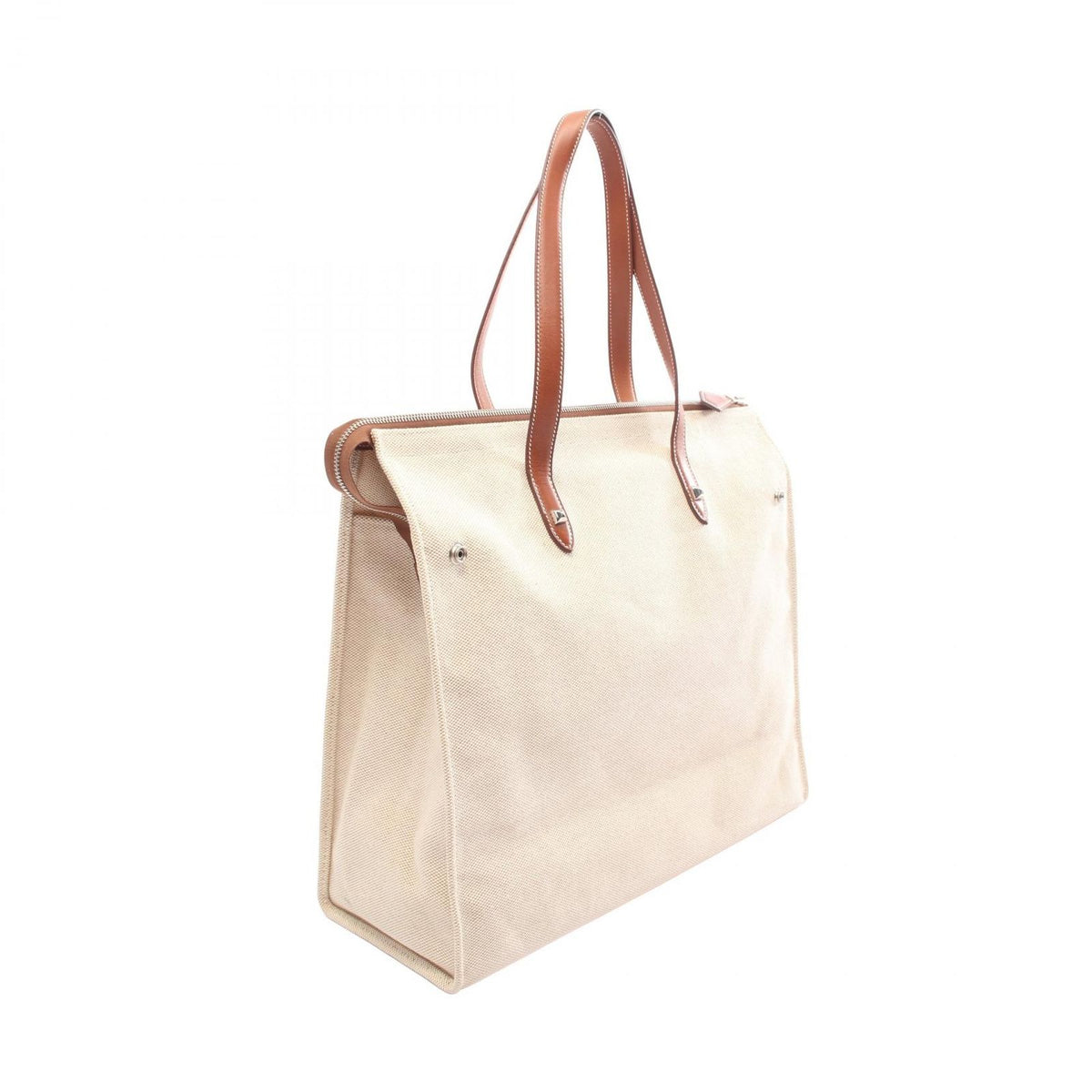 Hermes Tote Cabas Mirror MM Ecru Fauve — view 2