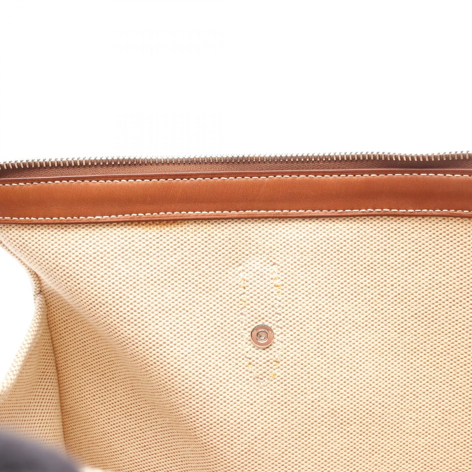 Hermes Tote Cabas Mirror MM Ecru Fauve — view 8