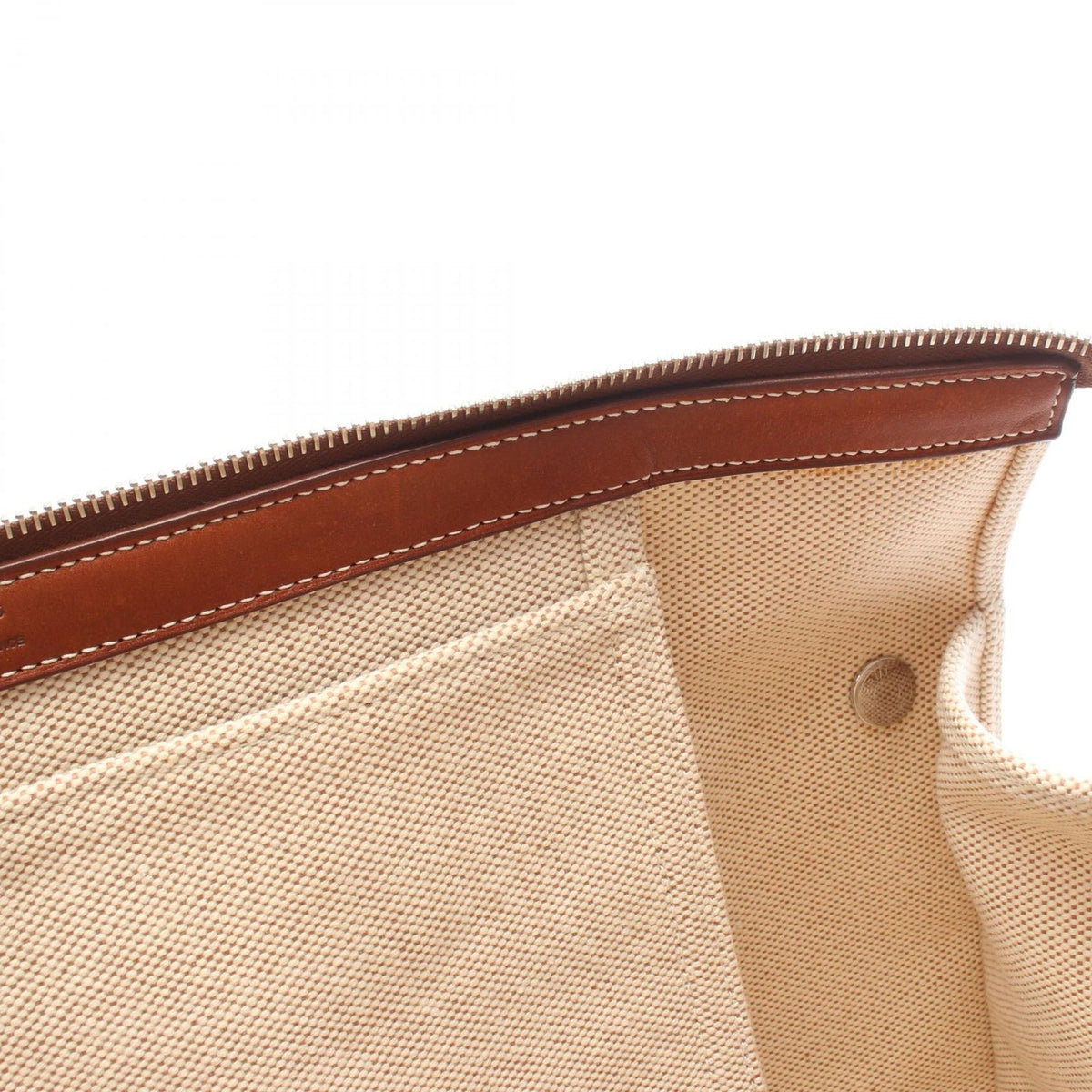 Hermes Tote Cabas Mirror MM Ecru Fauve — view 7
